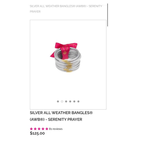 Silver all weather bangles - Picture 1 of 4